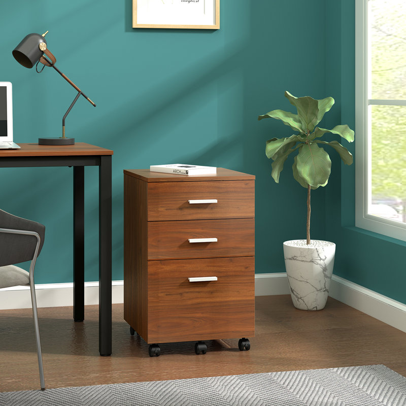 Orren Ellis 3Drawer Mobile Vertical Filing & Reviews Wayfair